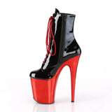 Chic Precision Bold Lace-Up Pole Heels