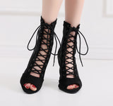 Nightfall Charm Lace Up Professional Dancing Heels