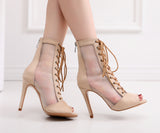 Nightfall Charm Lace Up Professional Dancing Heels