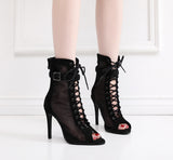 Mystic Breeze Lace-Up Dance Heels