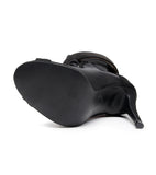 Chic Buckle Accent Lace-Up Professional Dance Heels