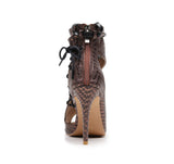 Siren Straps Dance Heels in Brown