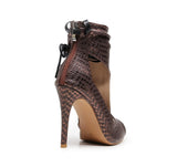 Siren Straps Dance Heels in Brown