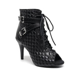 Botas de baile de belleza trenzada