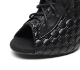 Botas de baile de belleza trenzada