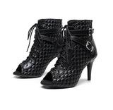 Botas de baile de belleza trenzada