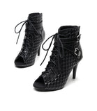 Botas de baile de belleza trenzada