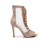 Nightfall Charm Lace Up Professional Dancing Heels