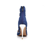 Denim Blaze Dance Heels