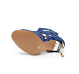 Denim Blaze Dance Heels