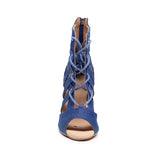 Denim Blaze Dance Heels