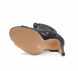 Tacones de baile de malla etéreos en color negro