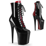 Edgy Allure Lace-Up Pole Heels