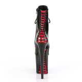 Edgy Allure Lace-Up Pole Heels