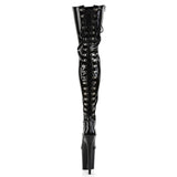 Striking Black Thigh-High Pole Dancing Heels