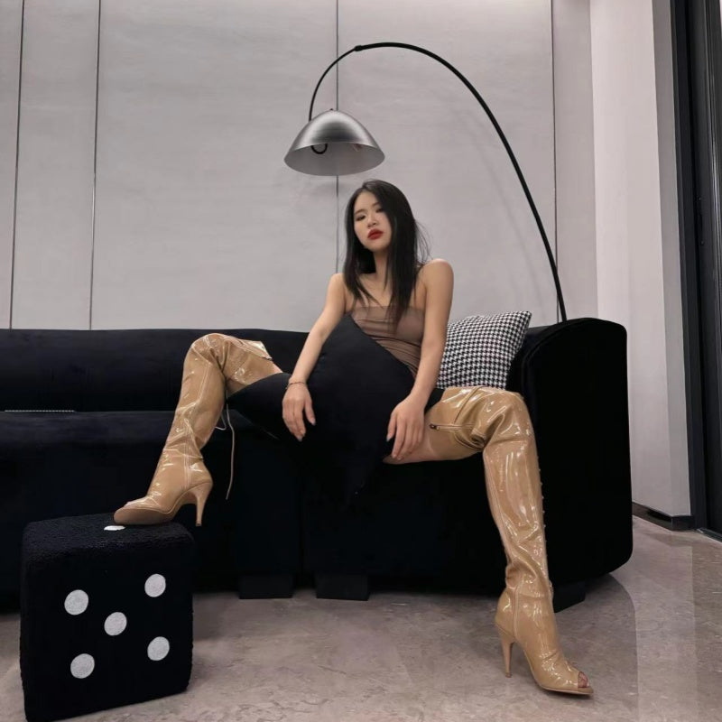 nude boots