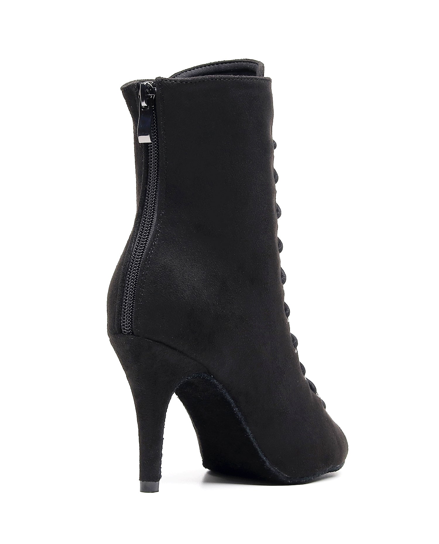 希少✨Swankiss EV laceup velour heels ブラック Swankiss（スワンキス）の「EV laceup velour heels（パンプス