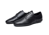 Sleek Precision Men's Black Latin Dance Shoes