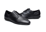 Sleek Precision Men's Black Latin Dance Shoes