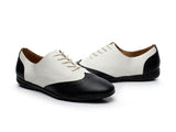 Bicolor Elegance Men's Latin Dance Shoes