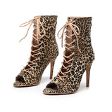 Safari Spirit Lace Up Dance Heels