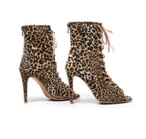 Safari Spirit Lace Up Dance Heels