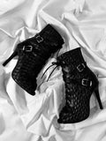 Botas de baile de belleza trenzada