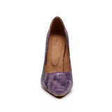 Purple Croc Pumps